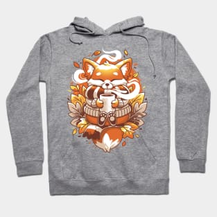 Cozy Fox Coffee - Fall Drink Hoodie